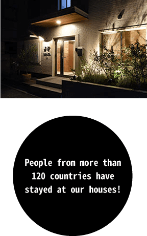 People from more than 120 countries have stayed at our houses!
